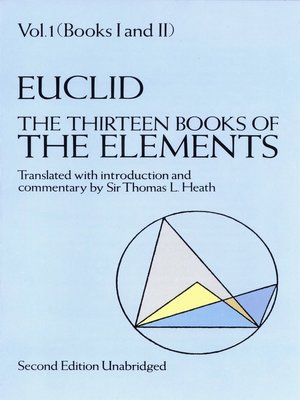 cover image of The Thirteen Books of the Elements, Volume 1